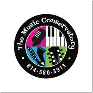 Official Music Conservatory Merchandise Black Logo Posters and Art